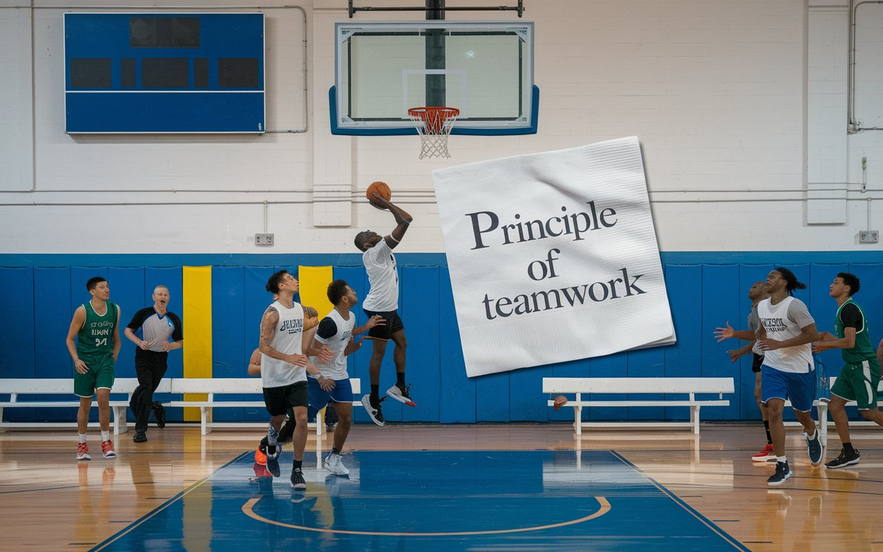 Basketball Program Philosophy on Napkin Mark Cascio