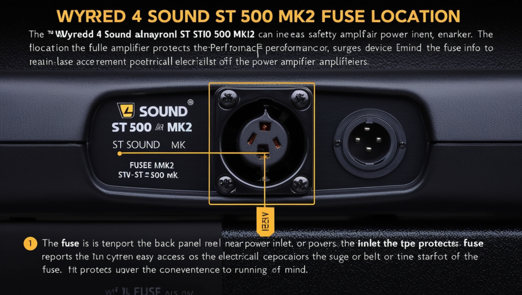 Wyred 4 Sound ST 500 MK2 Fuse Location