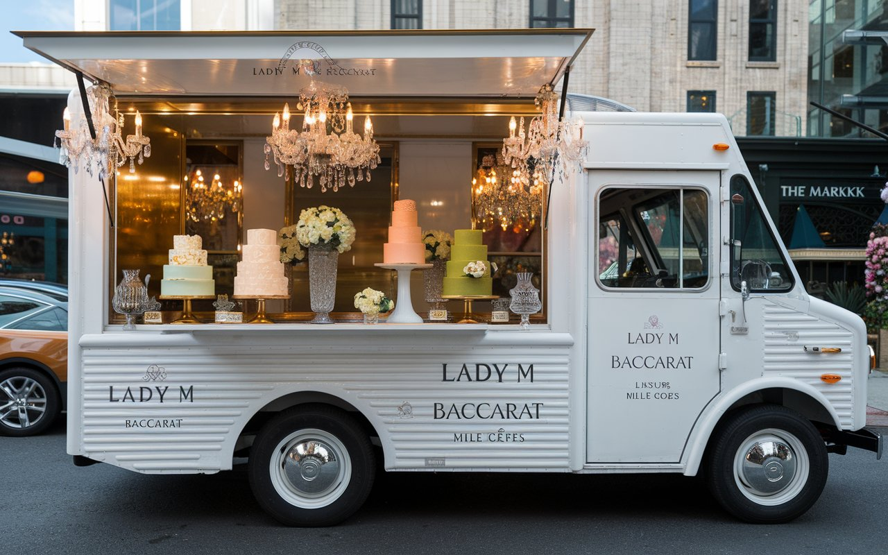 Lady M x Baccarat Luxury Cake Truck - San Francisco