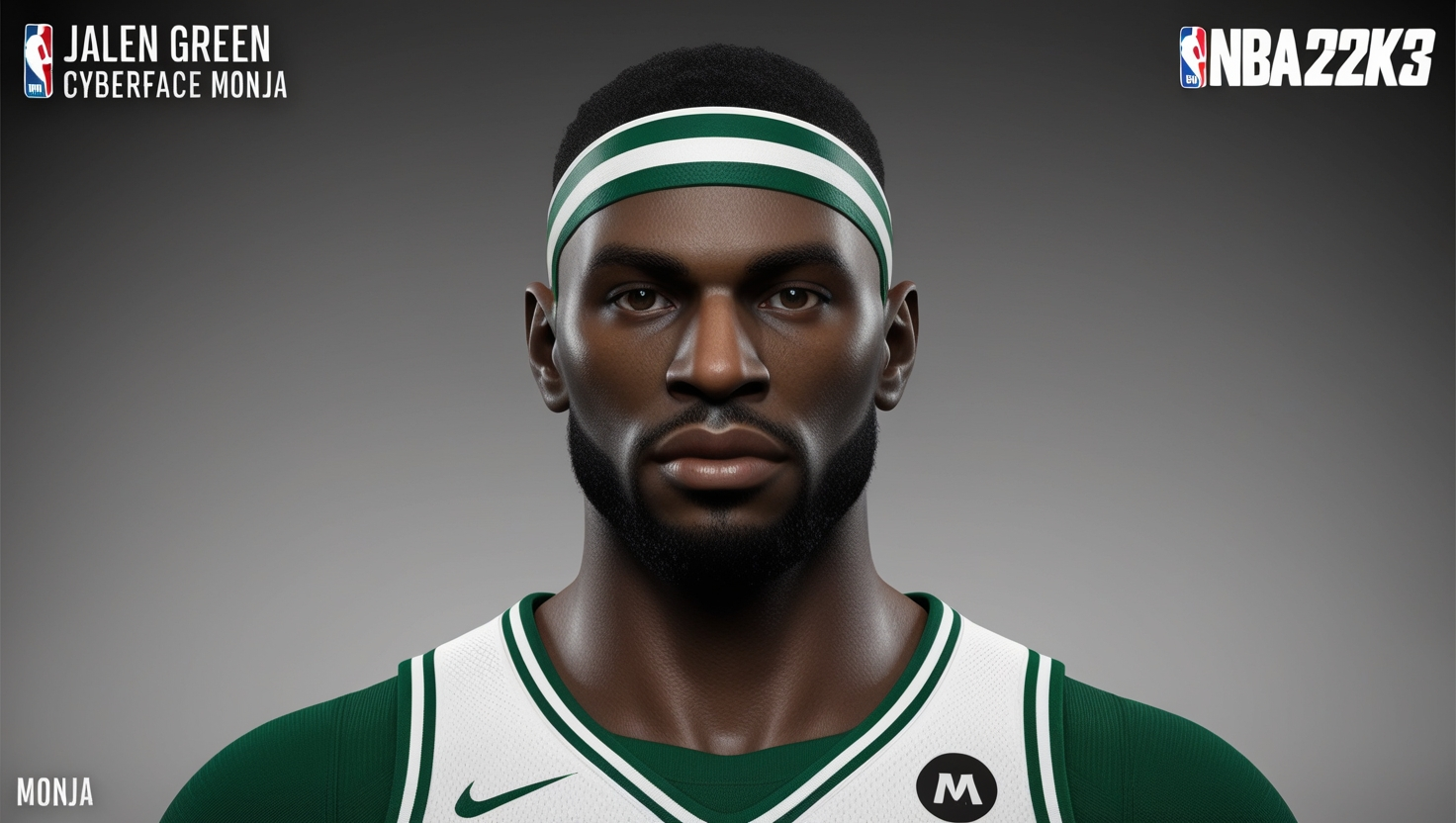 NBA 2K23 Jalen Green Cyberface Monja