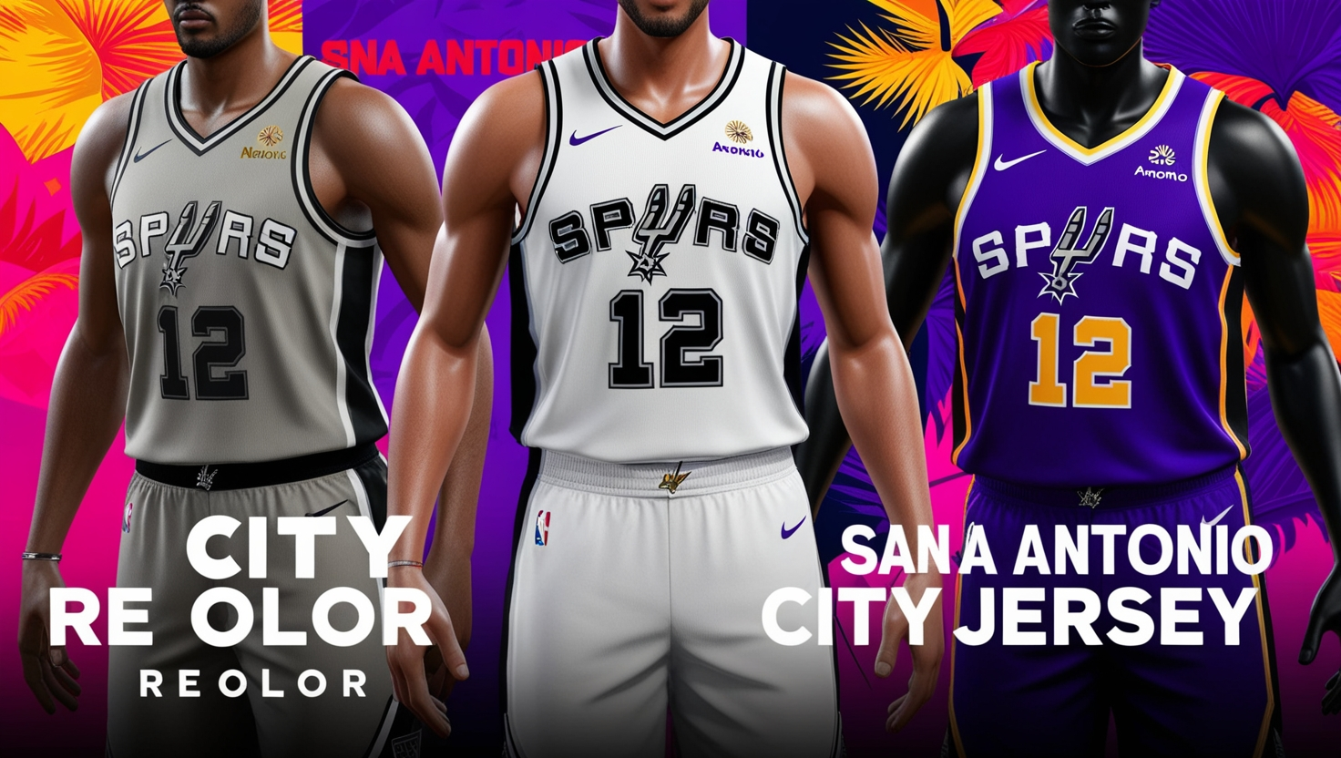 NBA 2K23 San Antonio Spurs City Jersey Recolor